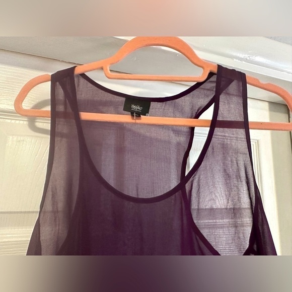 Mossimo Purple Sheer top with Sequin - Picture 7 of 9